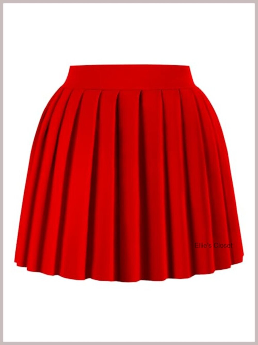 Mini Pleated Skirt A-Line Skater Tennis Skirt Ruched High Waist